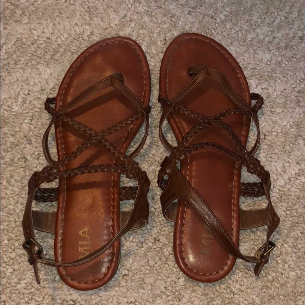 WORN ONCE MIA brown sandals
